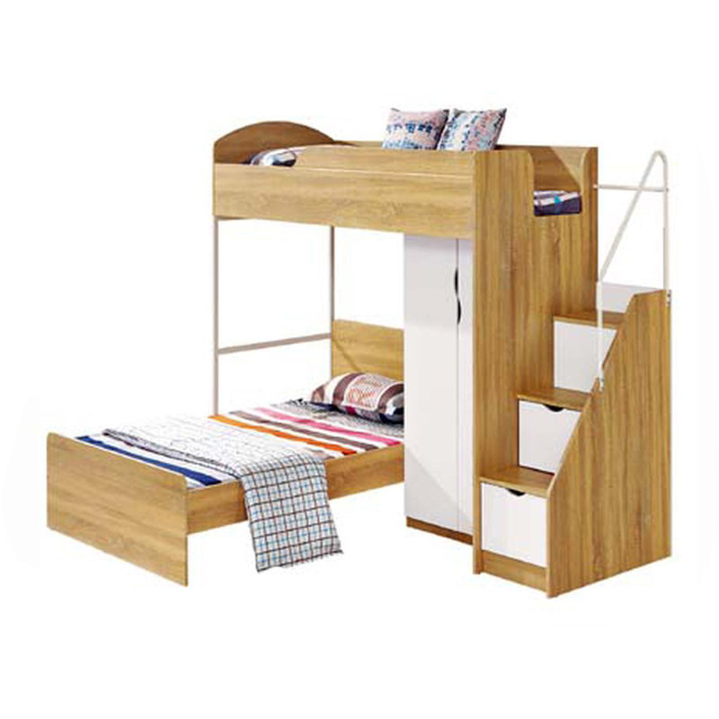 Mcdonald European Single LShaped Bunk Bed And BuiltIn Wardrobe Kids